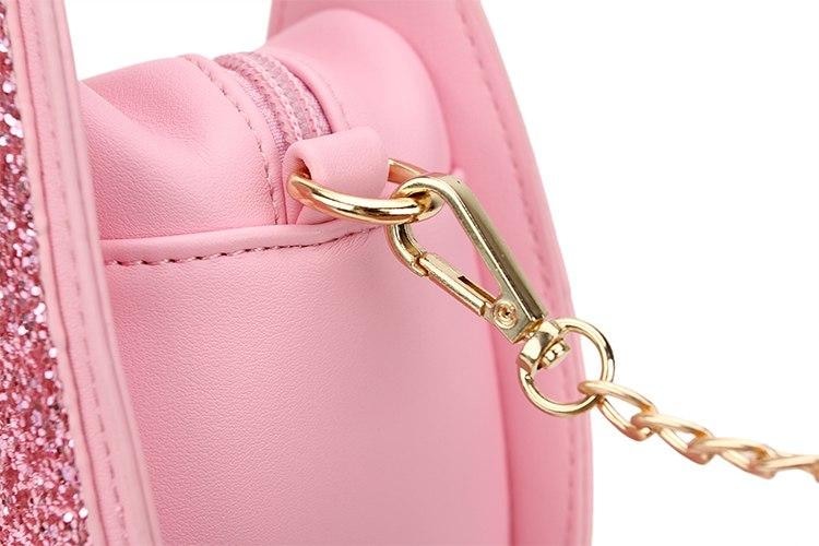 Pink Glitter T-Rex Dinosaur 3D Handbag Purse Satchel Bag Shimmer Kawaii Fashion