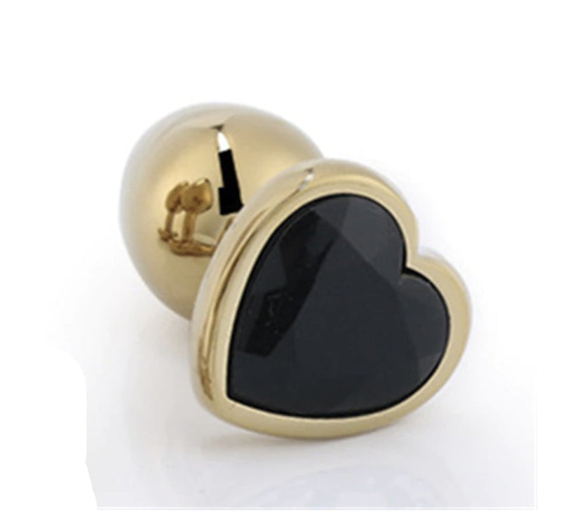 Golden Heart Plugs - Black - plugs