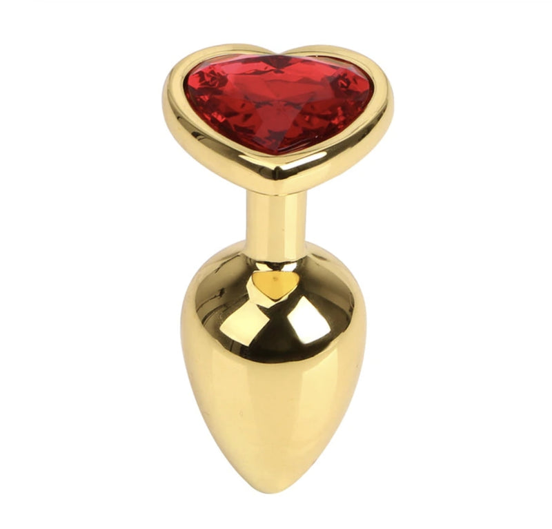 Golden Heart Plugs - Red - plugs