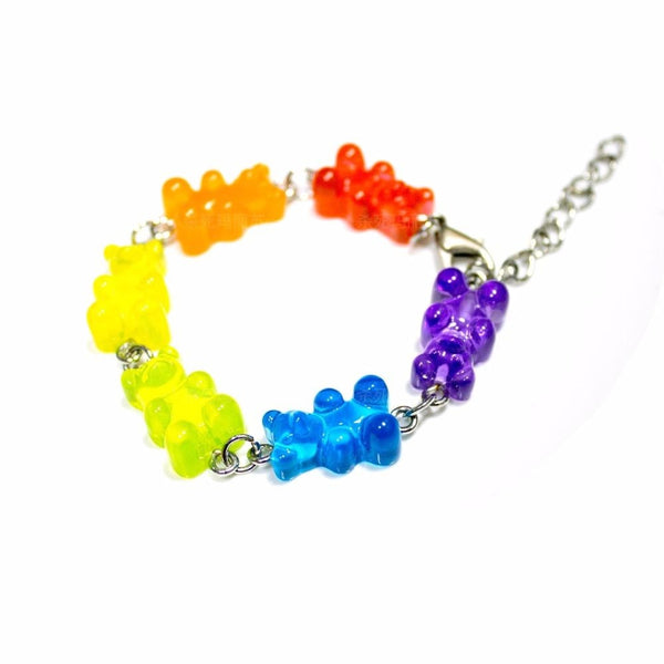 Gummy Bear Bracelet Decora Fashion Candy Rainbow – DDLG Playground