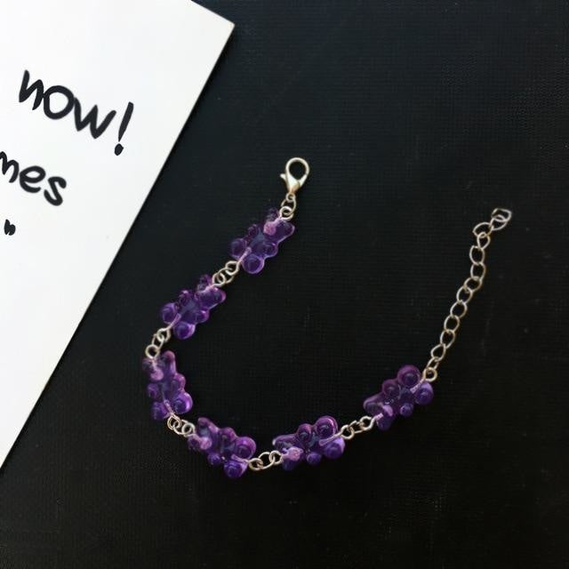 Gummy Bear Bracelet - Purple Bracelet - jewelry