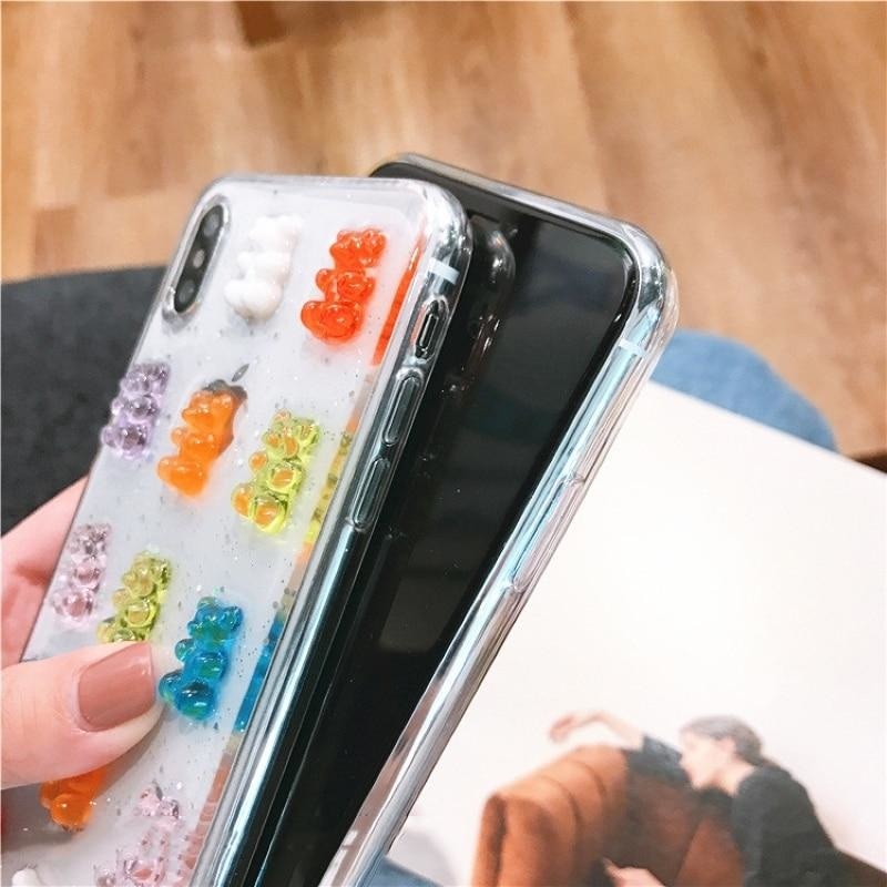 Candy Gummy Bear 3D iPhone Case Apple Phone Protector Decoden Cute