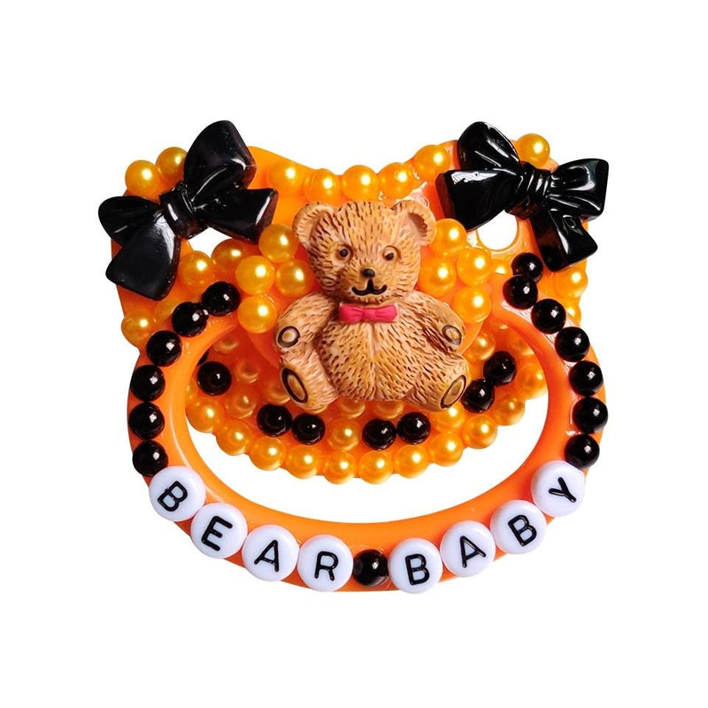 Halloween Bear Deco Pacifier - abdl, adult baby, pacifiers, pacis, baby bear