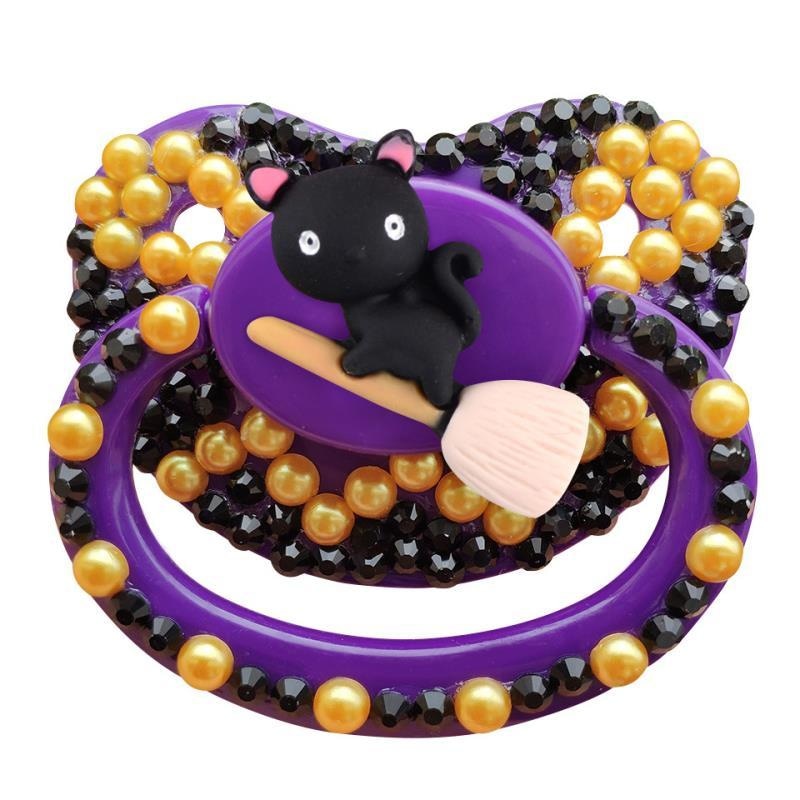 Bat Pacifiers Halloween Decoden Custom Adult Pacifiers Ghost Bat – DDLG Playground