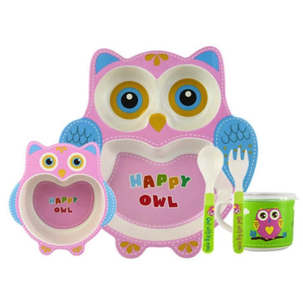 Happy Owl Dinner Set - food
