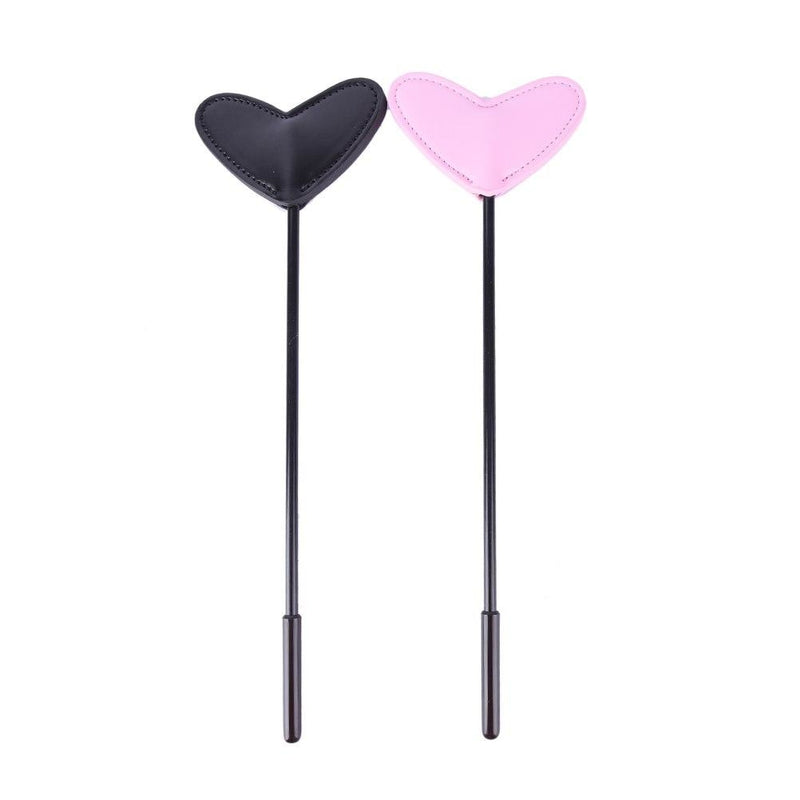 2PCS Heart Paddle and Whip Kit for Adults Sex Play Leather Spanking Paddle Whips  Set for