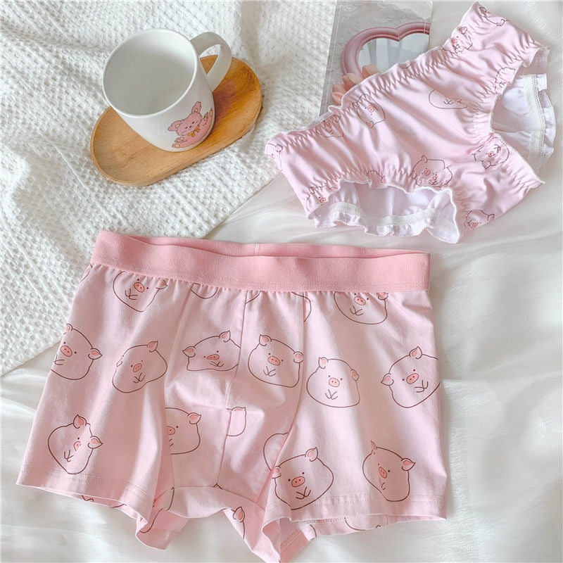 His & Hers Piggy Undies - his hers, little piggy, panties, underwear