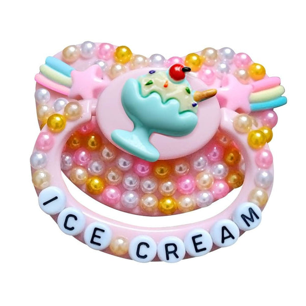 Icecream Deco Pacifier - Sundae - abdl, adult baby, ageplay, binkies