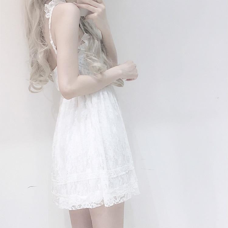 Innocent White Lace Dress - dress