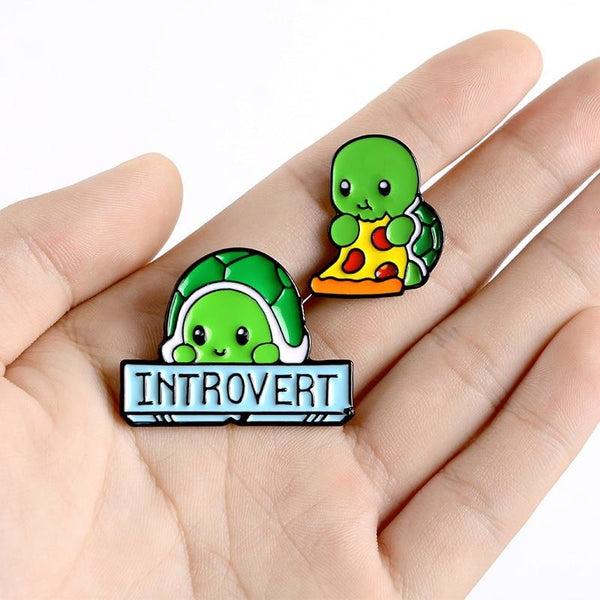 Introverted Turtle Pins - pin