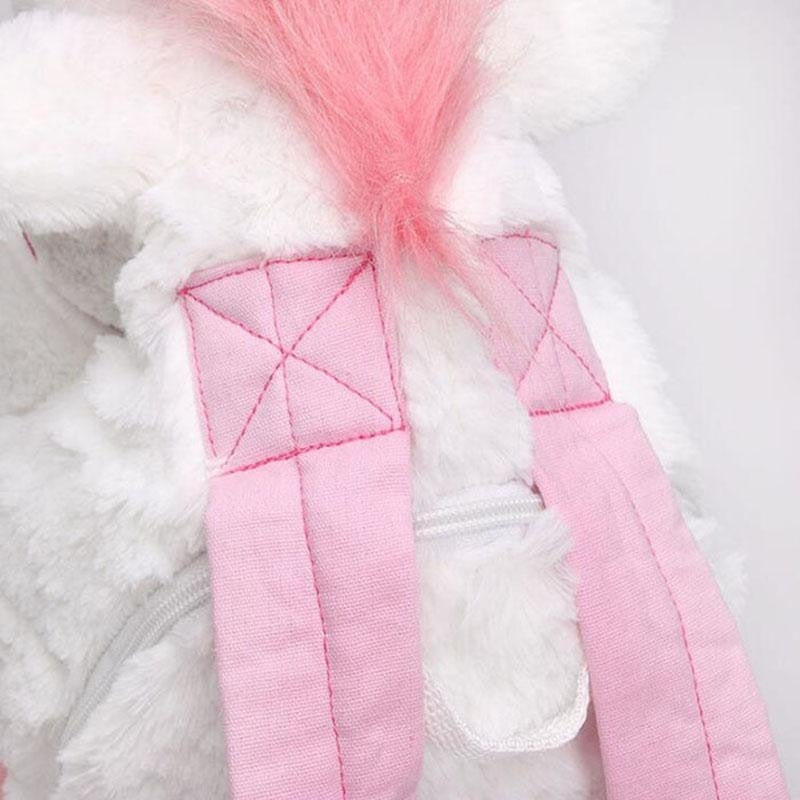 White It's So Fluffy Unicorn Backpack Book Bag Knapsack School Disney Despicable Me Movie by DDLG Playground