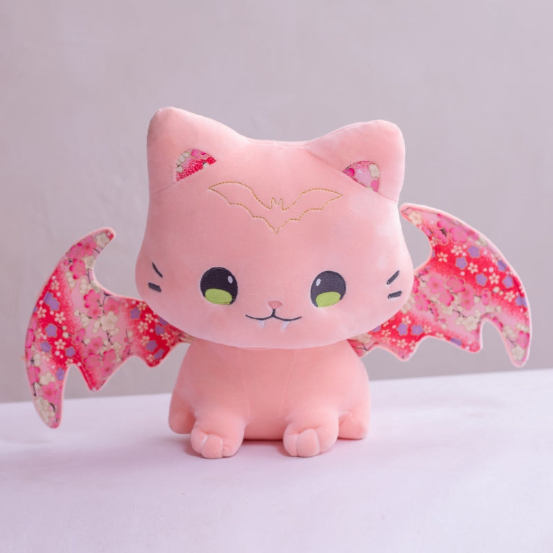 Kawaii Baby Bat Plushies - 27cm / Pink - bat, bat wings, bats, fairy kei, keis