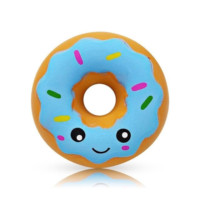 Kawaii Food Squishies - Blue Donut - squishy