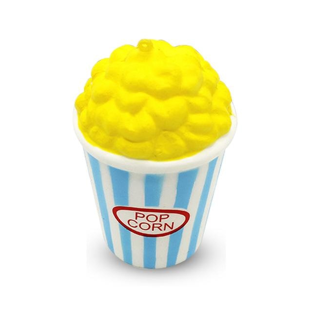 Kawaii Food Squishies - Blue Popcorn - squishy
