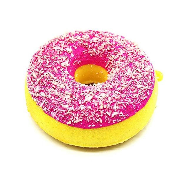 Kawaii Food Squishies - Pink Sprinkle Donut - squishy