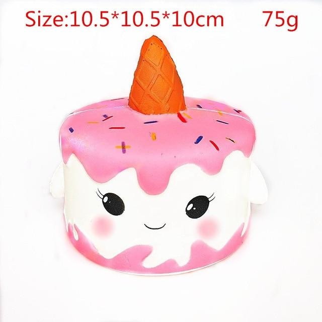 Kawaii Squishies (40+ Styles) - 10.5cm White Cake - squishy