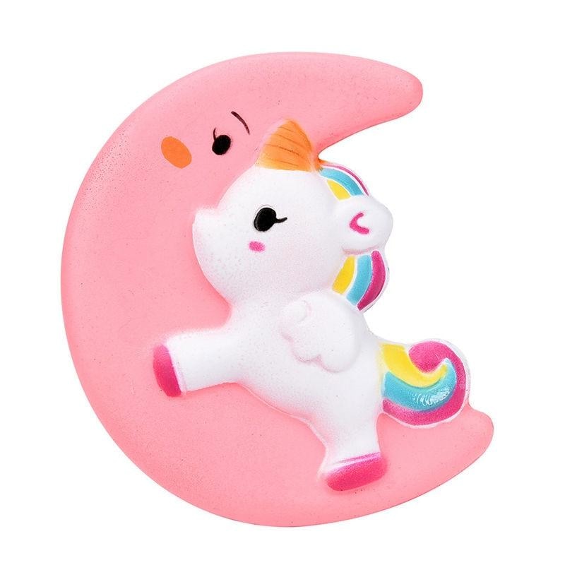 Kawaii Squishies (40+ Styles) - 10cm Pink Moon Unicorn - squishy