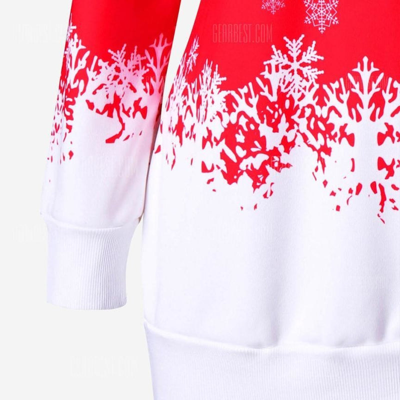 Knit Cowl Neck Santa Sweater - sweater