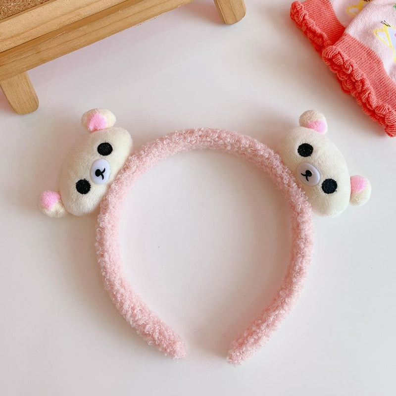 Kuma Headband - Pink - baby bun, bear ears, bunnies, bunny rabbit, furry