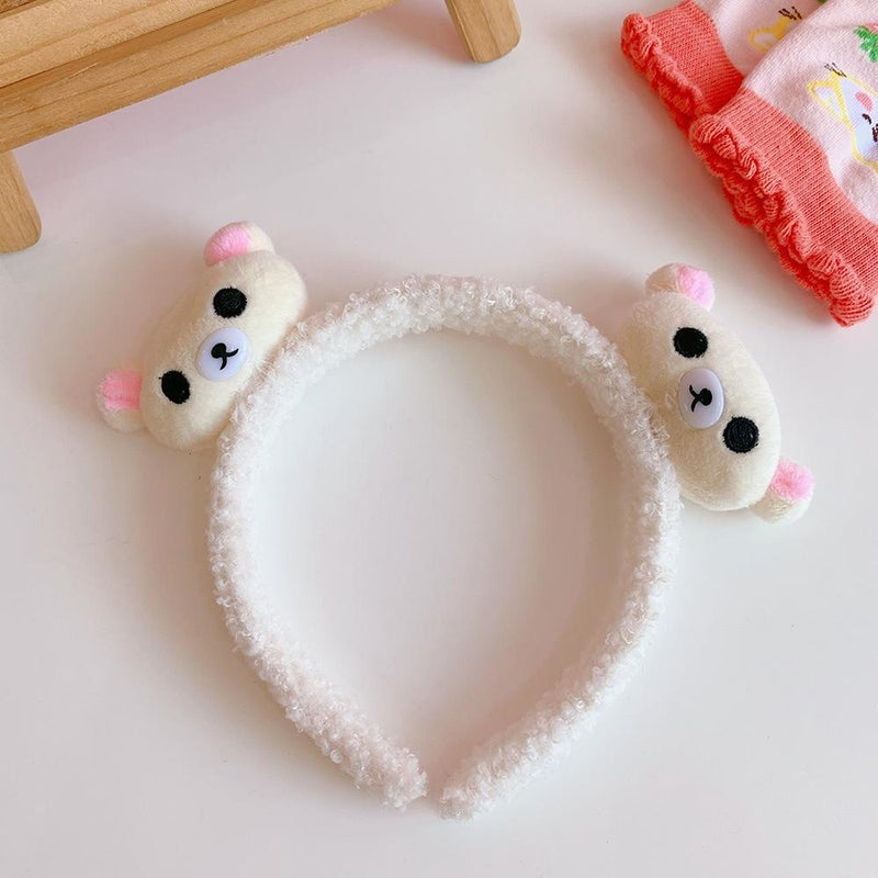 Kuma Headband - White - baby bun, bear ears, bunnies, bunny rabbit, furry
