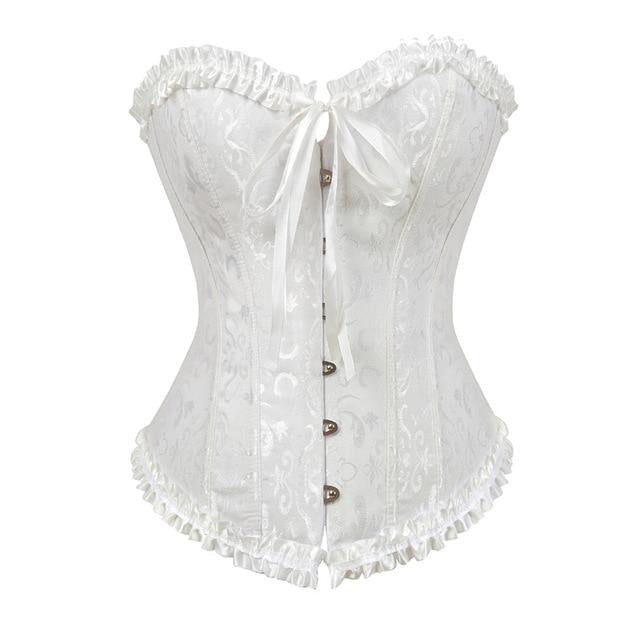 Lady In Lace Genuine Corsets - White / 5XL - bustier
