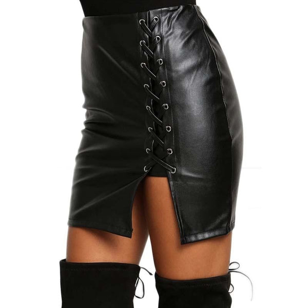 Latex Corset Skirt Faux Leather PLUS SIZE BDSM | DDLG Playground
