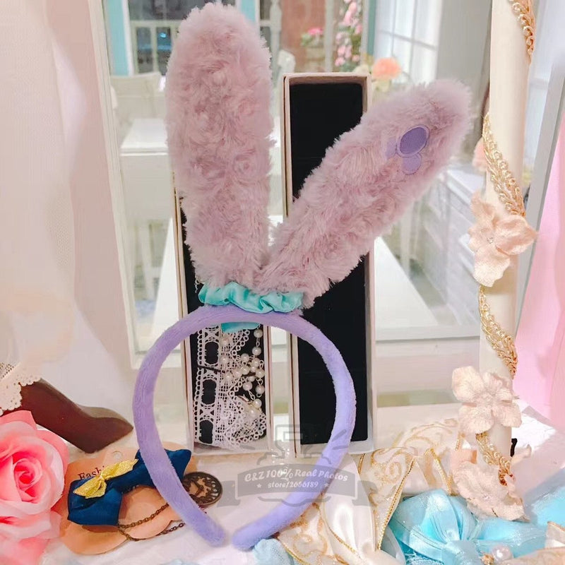 Lavender Purple Stellalou Bunny Ear Headband Rabbit Ears Accessory Headwear Cute Kawaii