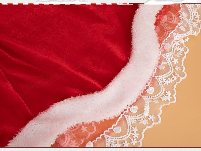Layered Santa Ribbon Dress - christmas, dresses, festive, holiday dress, holidays
