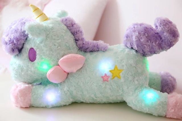 magical unicorn plush toy glow in the dark led little twin stars sanrio pastel fairy kei cgl abdl by ddlg playrgound