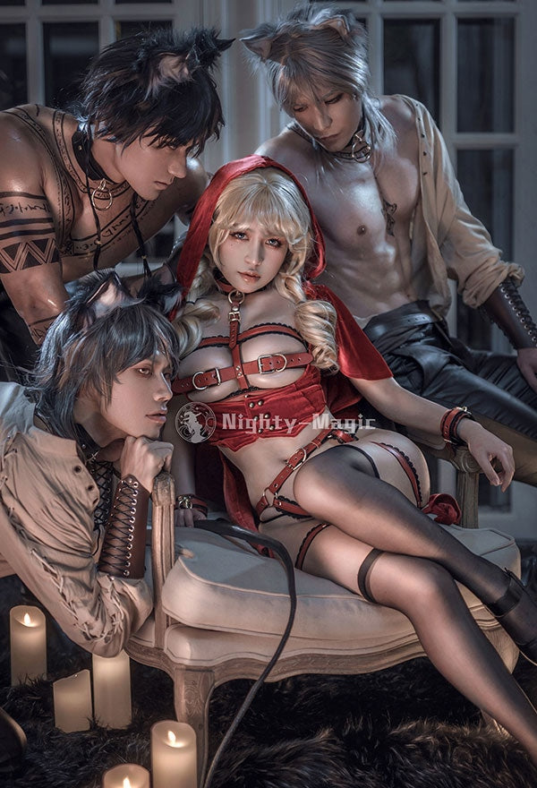 Little Red Riding Hood Harness Cosplay - bdsm, bondage, cosplay, cosplayer, cosplaying