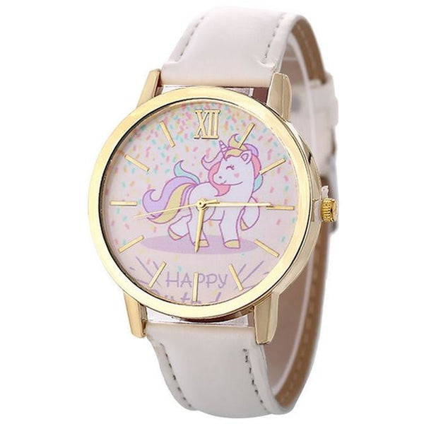 Cute White Magical Unicorn Pony Wrist Watch Bracelet Wristwatch Kawaii Little Space Fashion 