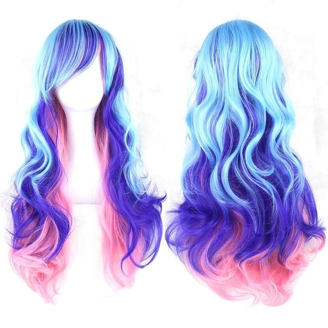 Messy Long Oceanic Wavy Hair (Cotton Candy)