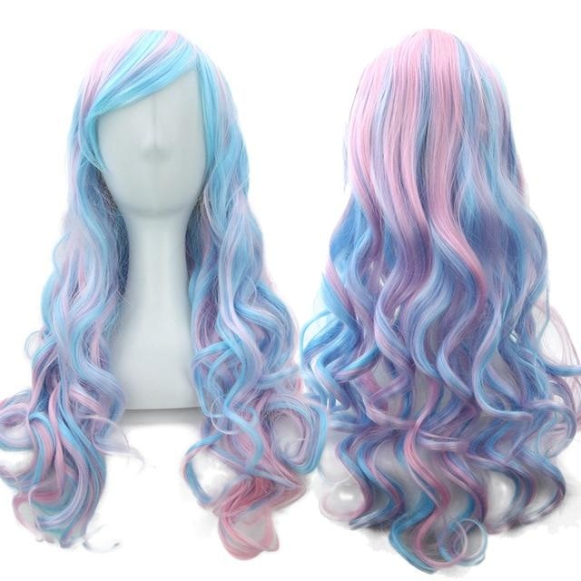 Long Cotton Candy Wig - Cotton Candy - wig