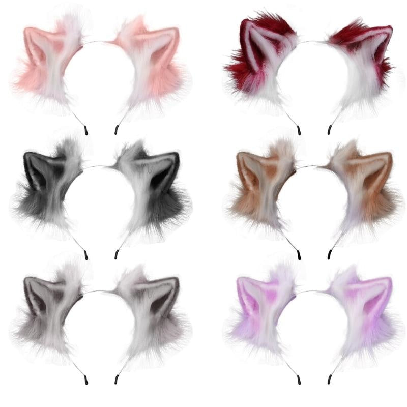 Luxurious Neko Ear Headband (10 Colors!) - cat, cat cears, fox, fox ears, head band