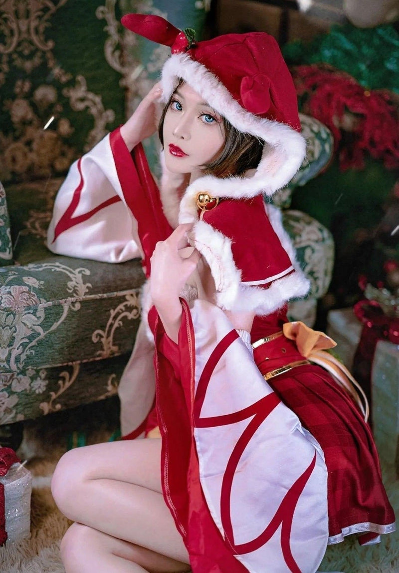 Luxury Kimono Holiday Samurai Set - anime, bra and panties, panty, candy, christmas
