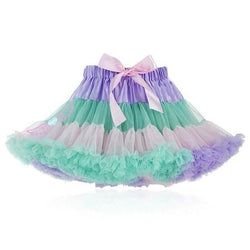 Milky Pastel Tutu Petticoat Skirt Fairy Kei Kawaii Fashion Silk Ribbon Lace Ruffles and Bows