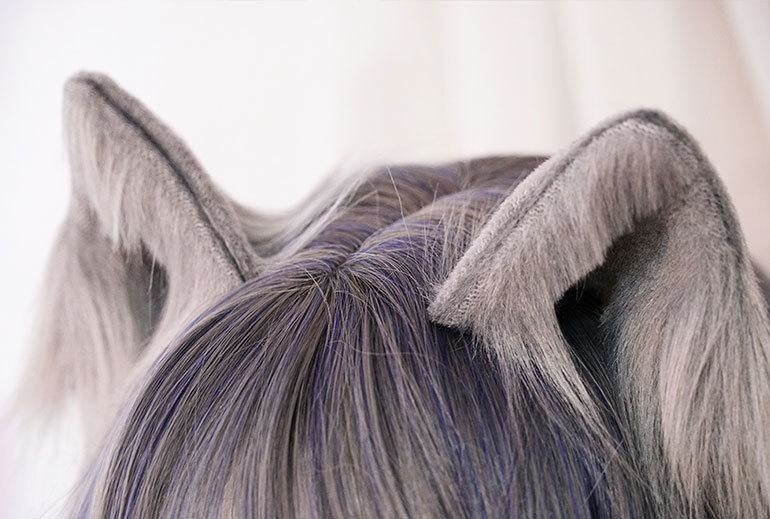 Katzeohren Haarband & Haarspangen Set – Fuchs Ohren Stirnband Für Halloween & Cosplay