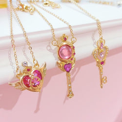 Magical Girl Wand Necklaces - accessories, accessory, anime, card captor, jewelery