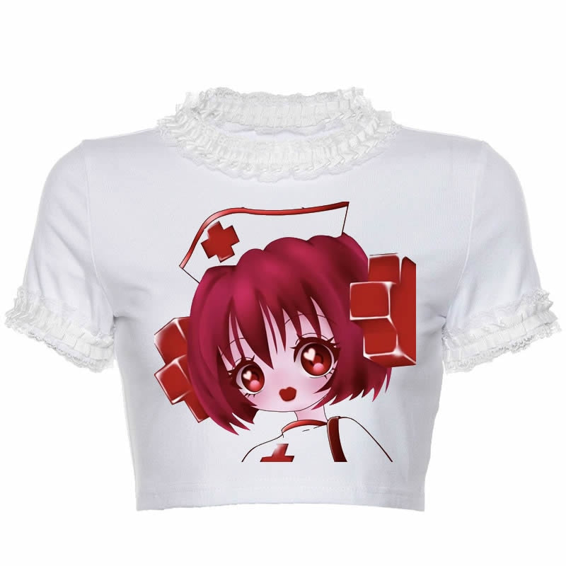 Manga Succubus Crop Top - anime, anime girl, girls, crop, crop shirt
