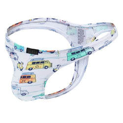 Mens Littlespace Thongs - Cars / S - abdl, adult baby, baby boy, boys, ddlb