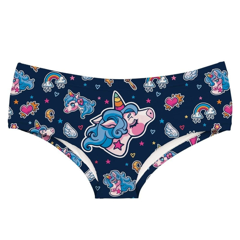 Midnight Unicorn Panties - underwear