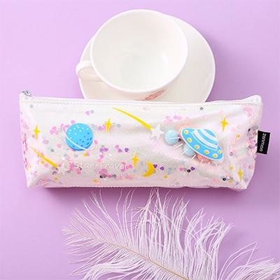 Milky Galaxy Cosmetic Bag - White Planets - accessories