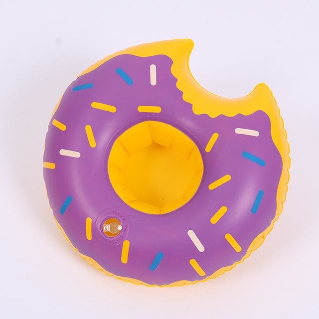 Miniature Bath Floaties - Purple Donut - Bath Toy