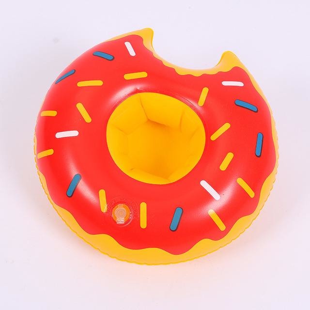 Miniature Bath Floaties - Red Donut - Bath Toy