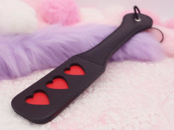 Naughty Paddles - bdsm, black and red, fetish, paddle, paddles