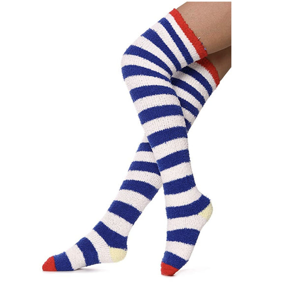 Navy Blue Thigh Highs Socks Stocking ABDL Little DDLG Playground