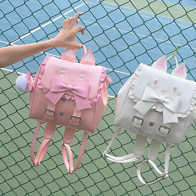 Baby Pink Gothic Plush Bunny Backpack (1.0)