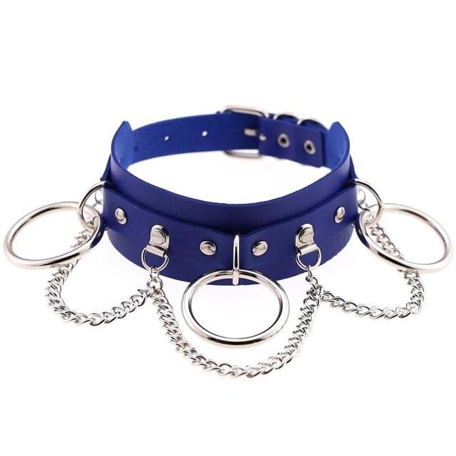 O-Ring Collar - Blue - Choker