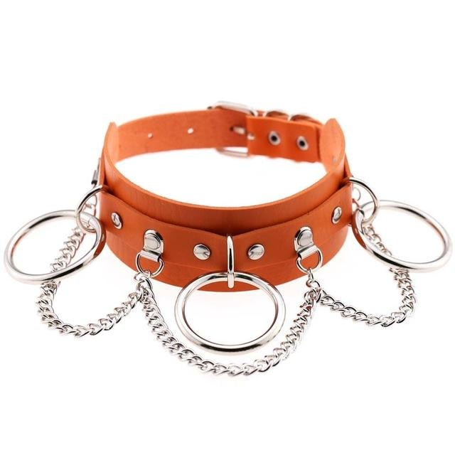 O-Ring Collar - Orange - Choker
