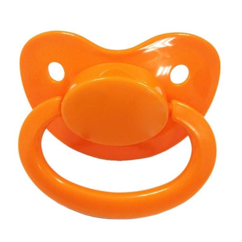 Orange Adult Pacifier Binkie Soother ABDL CGL Age Play Fetish Kink by DDLG Playground